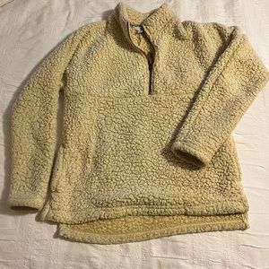 Time and Tru. Sherpa cozy 1/4 zipper